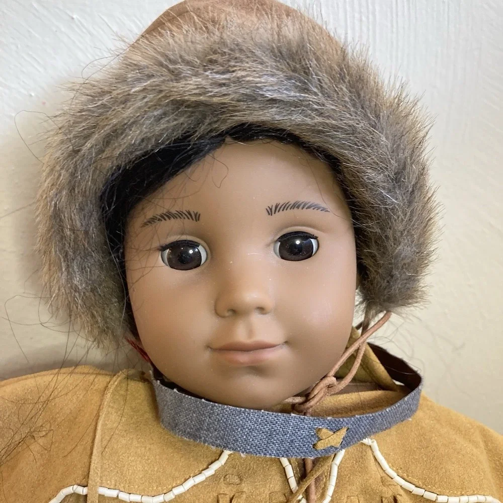 American Girl Kaya Pleasant Company Doll with Outfit Fringe Dress Fur Winter Hat